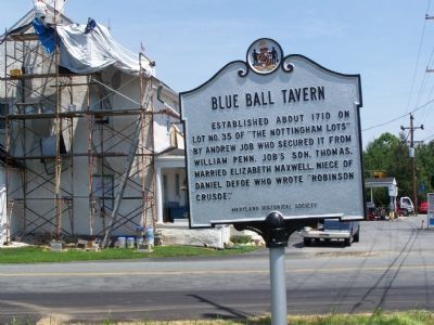 Blue Ball Tavern Marker image. Click for full size.