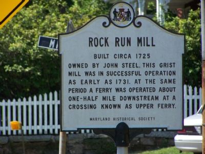 Rock Run Mill Marker image. Click for full size.