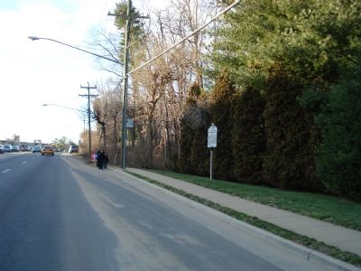 Wider view of the J.E.B. Stuart at Munson's Hill Marker. Click for full size. Wider view of the J.E.B. Stuart at Munson's Hill Marker image. Click for full size.