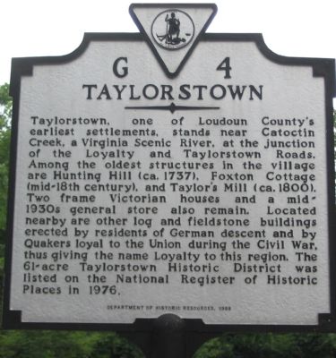 Taylorstown Marker image. Click for full size.