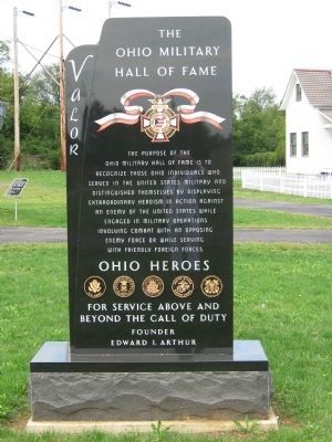 The Ohio Military Hall of Fame Monument image. Click for full size.