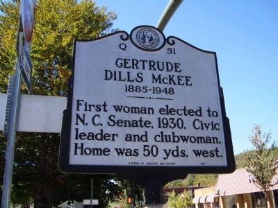 Gertrude Dills McKee Marker. Click for full size. Gertrude Dills McKee Marker image. Click for full size.