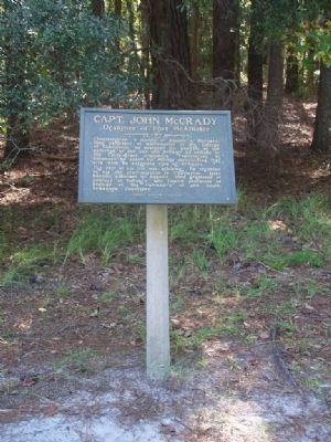 Capt. John McCrady Marker. Click for full size. Capt. John McCrady Marker image. Click for full size.