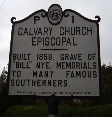 Calvary Church Episcopal Marker image. Click for full size.