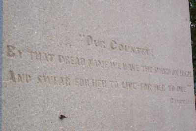 Civil War Soldiers Monument (west face) image. Click for full size.