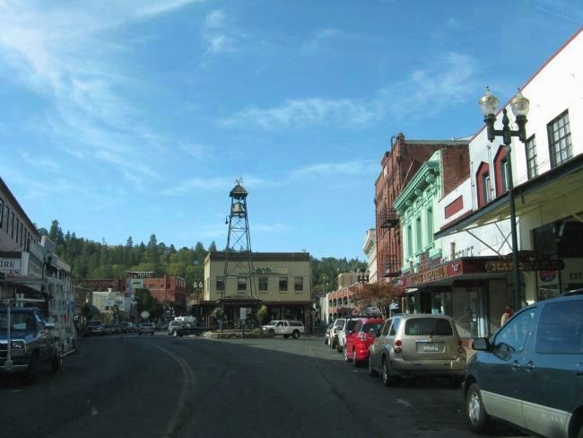 Main Street and the Fire Bell Monument image. Click for full size.