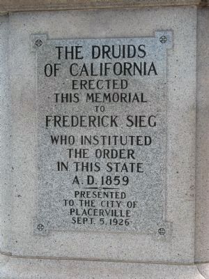 The Druid Monument Inscription image. Click for full size.