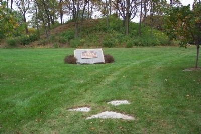 Jeffers Mound and Marker image. Click for full size.