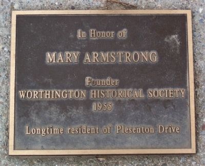 Mary Armstrong Marker image. Click for full size.