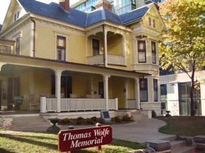 Thomas Wolfe House and National Historic Landmark Marker image. Click for full size.