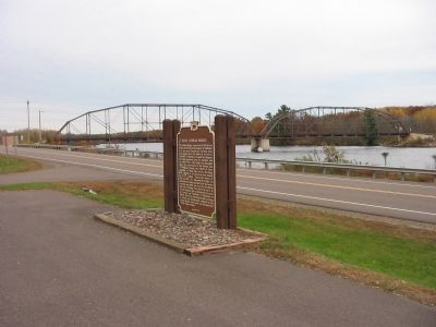The Cobban Bridge and Marker image. Click for full size.