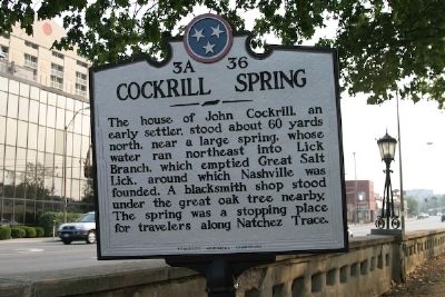 Cockrill Spring Marker. Click for full size. Cockrill Spring Marker image. Click for full size.