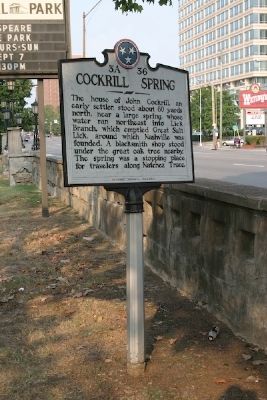 Cockrill Spring Marker. Click for full size. Cockrill Spring Marker image. Click for full size.