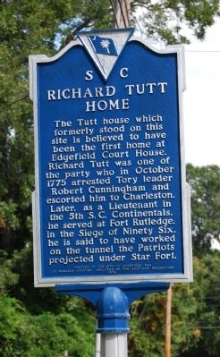 Richard Tutt House Marker. Click for full size. Richard Tutt House Marker image. Click for full size.