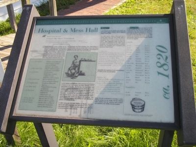 Hospital & Mess Hall Marker. Click for full size. Hospital & Mess Hall Marker image. Click for full size.