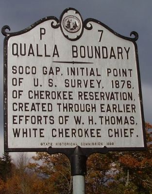 Qualla Boundary Marker image. Click for full size.