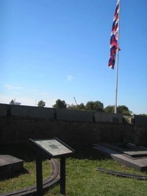 Marker at Fort Mifflin. Click for full size. Marker at Fort Mifflin image. Click for full size.