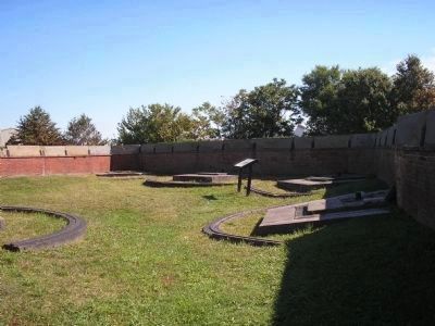 Marker on the Northeast Bastion. Click for full size. Marker on the Northeast Bastion image. Click for full size.