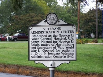Veterans Administration Center Marker. Click for full size. Veterans Administration Center Marker image. Click for full size.