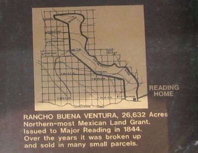 Close-Up of Rancho Buena Ventura Boundary Map image. Click for full size.