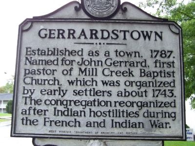 Gerrardstown Marker image. Click for full size.