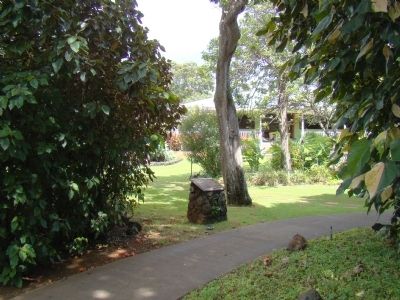Pāū a Laka (Moir Gardens) Marker image. Click for full size.