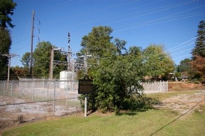 First "REA" Substation in Carroll County Marker and Substation image. Click for full size.