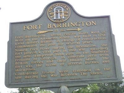 Fort Barrington Marker. Click for full size. Fort Barrington Marker image. Click for full size.