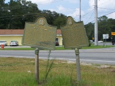 Fort Barrington Marker, shares location with Old River Road Marker image. Click for full size.