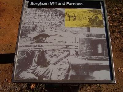 Sorghum Mill and Furnace Marker image. Click for full size.