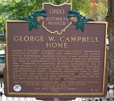 George W. Campbell Home Marker image. Click for full size.