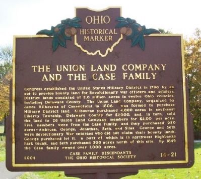 The Union Land Company and the Case Family (side A) image. Click for full size.