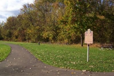 The Union Land Company and the Case Family / The Olentangy River Road Marker image. Click for full size.