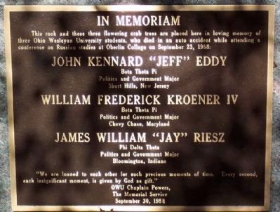 In Memoriam Marker. Click for full size. In Memoriam Marker image. Click for full size.
