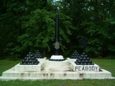 Peabody Mortuary Monument Marker. Click for full size. Peabody Mortuary Monument Marker image. Click for full size.
