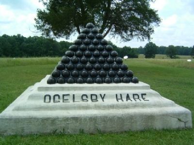 Oglesby-Hare HQ Monument Marker. Click for full size. Oglesby-Hare HQ Monument Marker image. Click for full size.