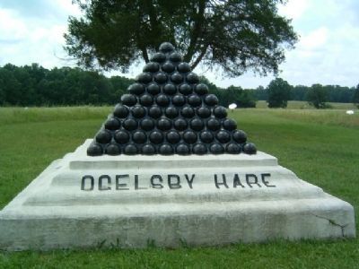 Oglesby-Hare HQ Monument Marker image. Click for full size.
