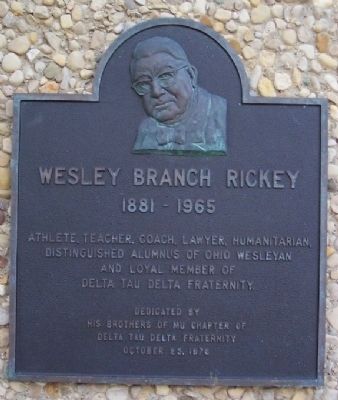 Wesley Branch Rickey Marker. Click for full size. Wesley Branch Rickey Marker image. Click for full size.