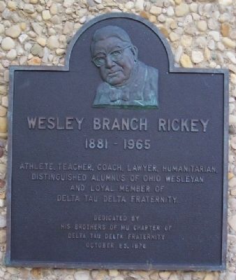 Wesley Branch Rickey Marker image. Click for full size.