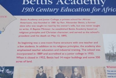 Bettis Academy Marker. Click for full size. Bettis Academy Marker image. Click for full size.