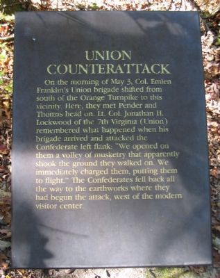 Union Counterattack Marker image. Click for full size.