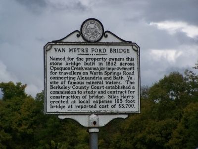 Van Metre Ford Bridge Marker image. Click for full size.