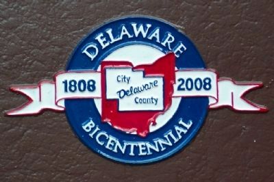 Delaware Bicentennial Logo on Marker image. Click for full size.