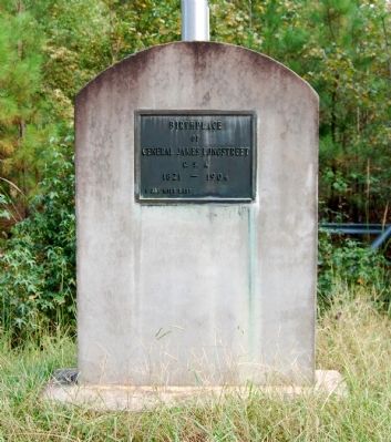 Birthplace of General James Longstreet Marker image. Click for full size.