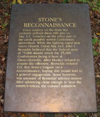 Stone's Reconnaissance Marker image. Click for full size.