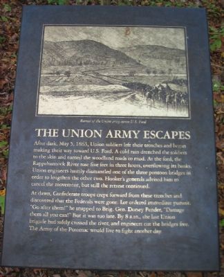 The Union Army Escapes Marker image. Click for full size.