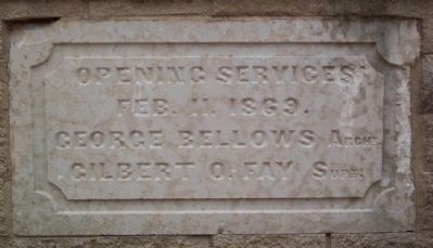 Opening Services Commemorative Stone image. Click for full size.
