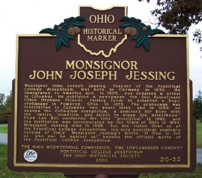 Monsignor John Joseph Jessing Marker image. Click for full size.