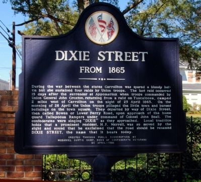 Dixie Street Marker image. Click for full size.