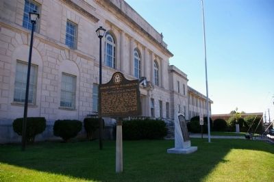 Charles Carroll of Carrollton Marker at the Courthouse. Click for full size. Charles Carroll of Carrollton Marker at the Courthouse image. Click for full size.